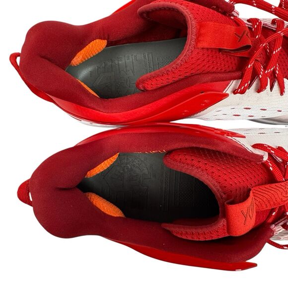 Under Armour Mens Size 15 Red & White Yard Low MT TPU Baseball Cleats Athletic - Picture 6 of 8